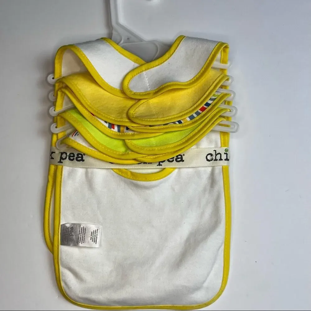 Chick Pea 5 Pack Bib Set